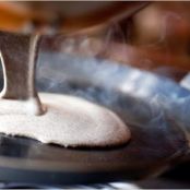 BUCKWHEAT CREPES w/SPINACH & EGG